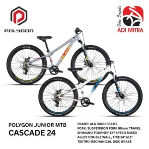 Polygon Cascade24 [24 Inch] Sepeda Anak Junior MTB 1x7 Speed Shimano Tourney Disc Brake